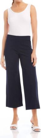 Fifteen Twenty Wide Leg Cropped Pants In Navy