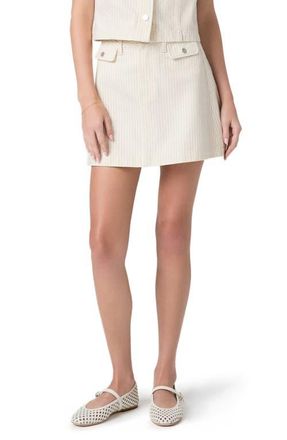 Paige Janelle Stripe Miniskirt in Tonal Stripe at Nordstrom, Size 24