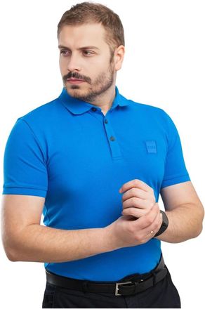 HUGO BOSS Tops, Heren, Blauw, S, Katoen, Passenger Poloshirt