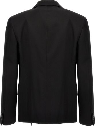 Off-white Mens Black Wool Blazer Clothing