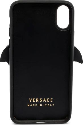 Versace iPhone X hoesje met Medusa logo - Zwart