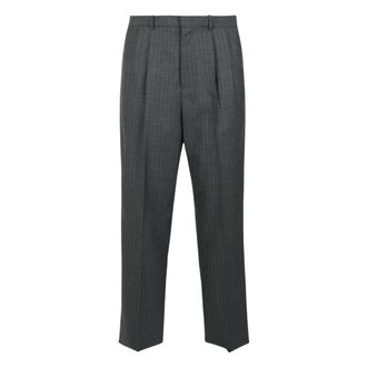 Jil Sander Pantaloni gessati - - Trousers - Uomo - Grigio - L