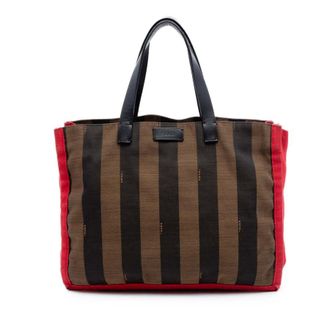 Fendi Pre-owned Fendi Pequin Canvas Simply Shopping Tote Ladies CYU5GP21C7T44DGW