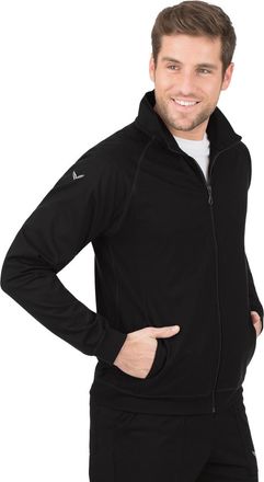 Trigema Trainingsjacke TRIGEMA TRIGEMA Raglanjacke, Herren, Gr. 4XL, schwarz, Single Jersey, 100% Baumwolle, lang, Jacken Trainingsjacke