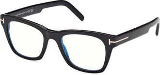 Tom Ford Stijlvolle Herenbrillen - Heren - Brillen - Zwart - 55 MM - Accessoires