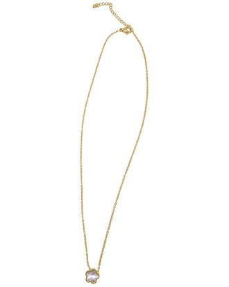 Adornia Adornia 14K Plated Clover Necklace