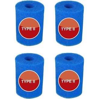 OEM Juego De 4 Esponjas De Filtro Para Filtros De Piscina Intex Tipo Ii - Reutilizables - Esponja Altamente El&aacute;stica - Para La Limpieza De Piscinas