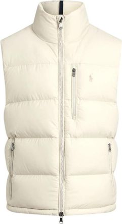 Ralph Lauren THE Gorham Down Vest Basic Sand - Heren - Bodywarmers - Beige - XL - Polyester - Jassen