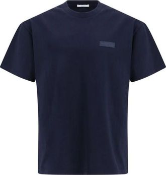 Givenchy Katoenen T-Shirt - Heren - T-shirts - Blauw - S - Katoen - Tops