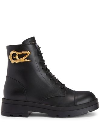 Giuseppe Zanotti Harlock Zali combat boots - men - Leather/Leather/Leather/Rubber - 39 - Black
