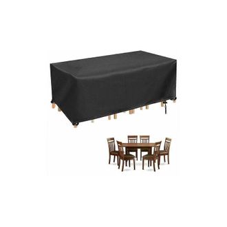 OEM Funda Para Mesa De Jard&iacute;n, Funda Rectangular Impermeable Para Muebles De Jard&iacute;n, Funda Protectora Duradera Resistente A Los Rayos Uv, 250x110x90cm, Ne