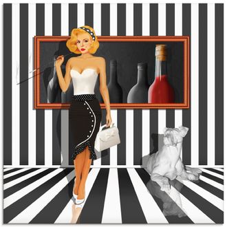 Artland Glasbild »Das Damenquartett 4 Schwarz-Weiss« Frau 1 Stk. tlg. in verschiedenen Grössen