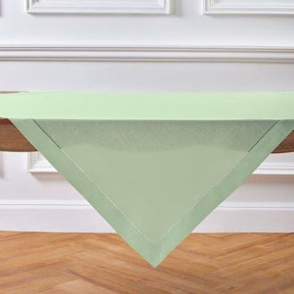 Solino Home Linen Table Throw - Classic Hemstitch, 52 x 52 Inch, 52 x 52 Inch in Light Green at Nordstrom, Size Medium