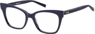 Max Mara Butterfly Zonnebrillen - Dames - Brillen - Blauw - 51 MM - Accessoires
