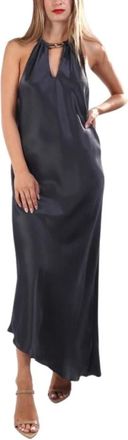 Pinko Pinko, Dames, Jurken, Blauw, Maat: XS Satijn