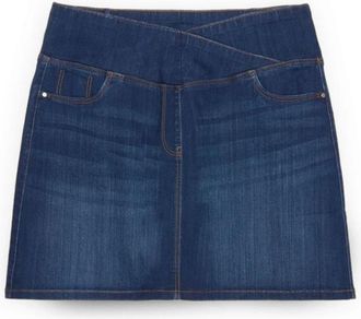 Fiorella Rubino A-lijn Denim Minirok - Dames - Spijkerrokken - Blauw - XL - Denim - Rokken