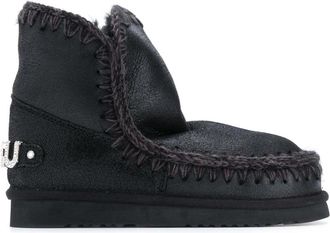 Mou Eskimo 18 Rhinestones Boot - Dames - Winterlaarzen - Zwart - 40 EU - Wol - Schoenen