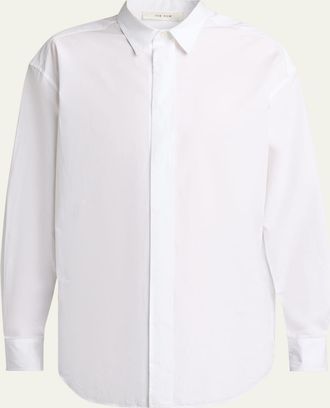 The Row Mens Nilo Concealed-Placked Button-Down Shirt