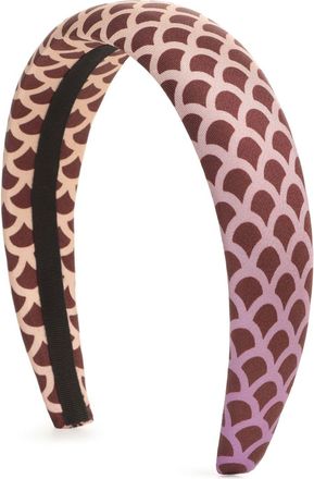 Sergio Rossi Mermaid silk hair band - women - Silk/Silk - One Size - Red