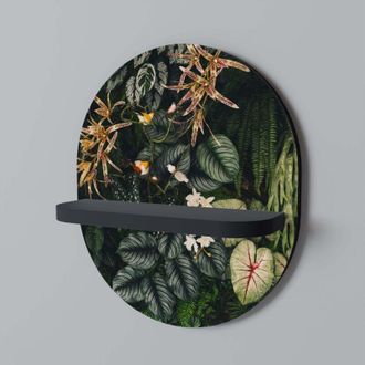 OEM Silent Wilderness Estante Ovalado Negro