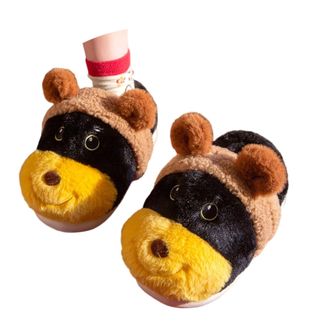 Generic Slippers Women Fleece Indoor Outdoor Non-Slip Ladies Slippers Memory Foam Mules Cute Casual Cozy House Shoes Womens Footwear Winter Home Use Soft Sole