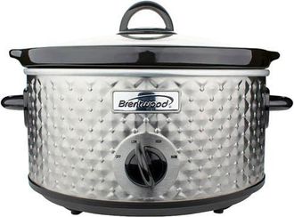 Brentwood 3.5QT Diamond Pattern Slow Cooker in White at Nordstrom