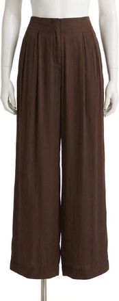Z Supply Lisse Wide Leg Pant In Dark Chocolate