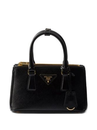 Prada mini Galleria leather tote bag - Black