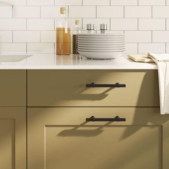 vidaXL Vidaxl - Tiradores Para Armarios 20 Uds Acero Inoxidable Negro 96 Mm