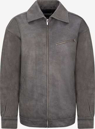 Reformation Veredeltes Lederblouson mit Hemdkragen Veda Marco