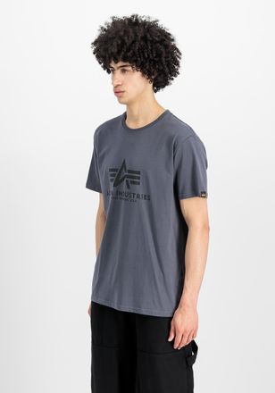 Alpha Industries T-Shirt ALPHA INDUSTRIES Basic T-Shirt BL, Herren, Gr. XXL, schwarz (grauschwarz, schwarz), Obermaterial: 100% Baumwolle, Shirts T-Shirt