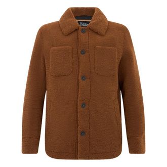 Herno Jassen, Heren, Bruin, M, Polyester, Jas met kraag en knopen