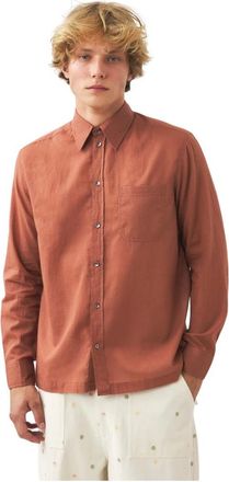 Antik Batik Overhemden, Heren, Bruin, XL, Katoen, Chemise Robin