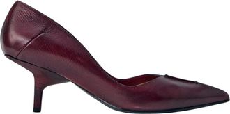 CAPASA MILANO Leren pumps met puntneus - Dames - Schoenen - Rood - Maat: 40 EU Leer