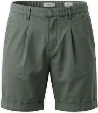 40weft 40Weft, Korte Broeken, Heren, Groen, L, Katoen, 2155 Diagonal W893T Bermuda Shorts