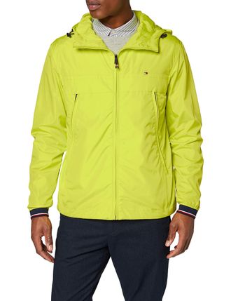 Tommy Hilfiger Mens LIGHT WEIGHT HOODED JACKET Bomber Jacket, Green (GREEN LRE), Medium (Manufacturer Size:M)