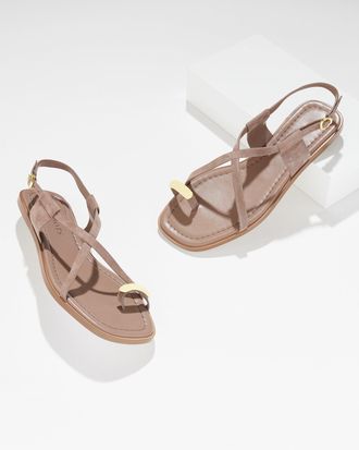 Talbots Gena Ring Suede Sandal - Branch - 10 1/2 M Talbots