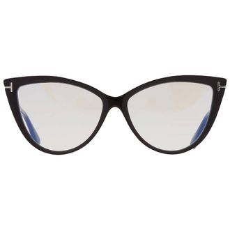 Tom Ford Blue Light Block Cat Eye Ladies Eyeglasses FT5843-B 005 56