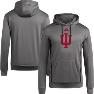 adidas Mens adidas Charcoal Indiana Hoosiers Locker Logo Fleece Pullover Hoodie at Nordstrom, Size Xx-Large