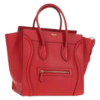 Celine Pre-owned Tote Bags, female, Red, Size: ONE SIZE Pre-owned Vintage Tote Bag