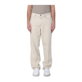 Emporio Armani Heren, Jeans, Beige, Maat: W30 Katoen
