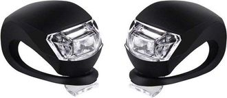 OEM Juego De Luces Para Bicicleta Para Rueda Delantera Y Trasera - Luz Trasera Impermeable Y Segura - 2 Negras
