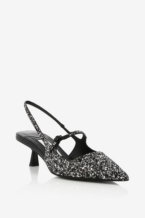 Jimmy Choo London Slingback-Pumps aus Glitterstoff Didi 45
