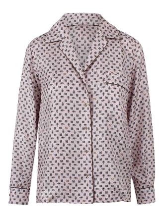 Max Mara Semi-fitted printed silk shirt