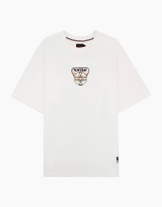 Evisu Mens Evisu Hanafuda Daruma Daicock Print T Shirt White - Size: 36