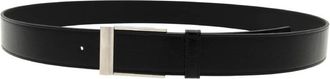 Bally Outline 35mm Grained Leather Belt, Size 105 cm