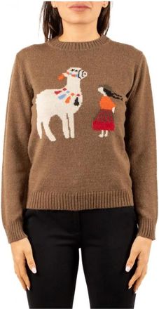 Weekend Dames, Truien, Bruin, Maat: M Wol