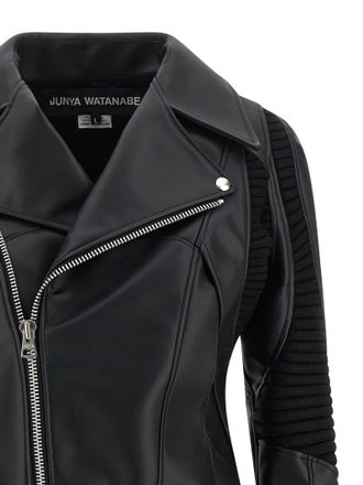 Junya Watanabe Artificial Leather Biker Womens Jacket