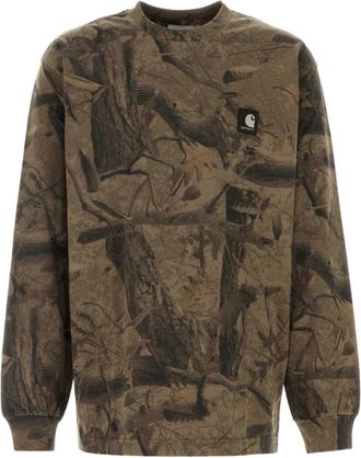 Carhartt Work in Progress L/S Feather Tree T-Shirt - Heren - Longsleeves - Veelkleurig - M - Katoen - Tops