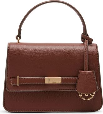 Anne Klein Belt Frame Satchel in Walnut at Nordstrom Rack